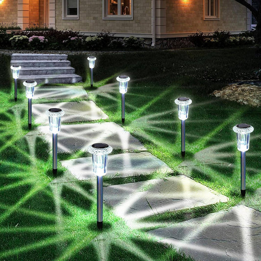 10 Pack Solar-Powered Pathway Lights for Your Outdoor Spaces