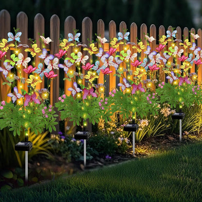 Illuminating Floral Stakes for Your Outdoor Oasis - 4 Pack