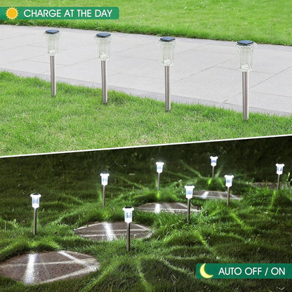 10 Pack Solar-Powered Pathway Lights for Your Outdoor Spaces