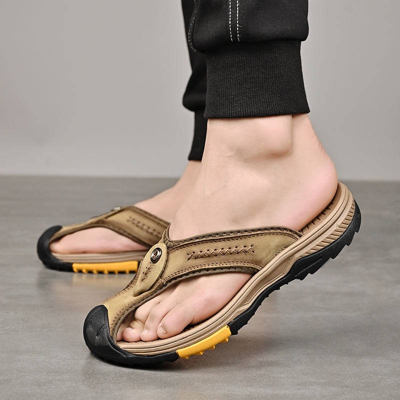 Men's Protective Closed Toe Sandals with Non-Slip Sole