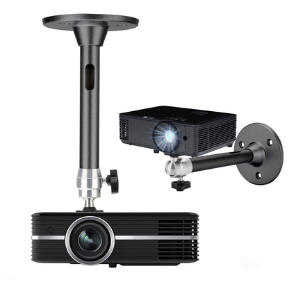 Ceiling Mount Kit for Projectors – Aluminum Bracket with 360° Tilt, Supports 11 lb