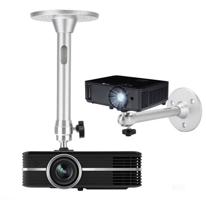 Ceiling Mount Kit for Projectors – Aluminum Bracket with 360° Tilt, Supports 11 lb