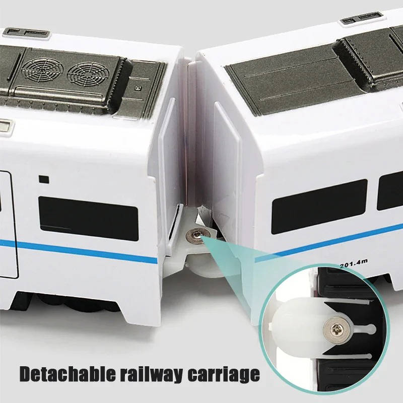 Engaging Train Set with Four Removable Cars and Vibrant Lights