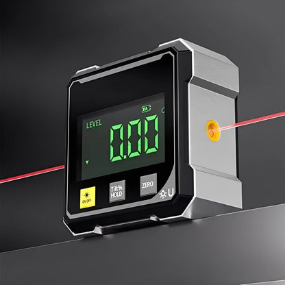 Precision Angle Measuring Tool with Magnetic Mount and LED Display