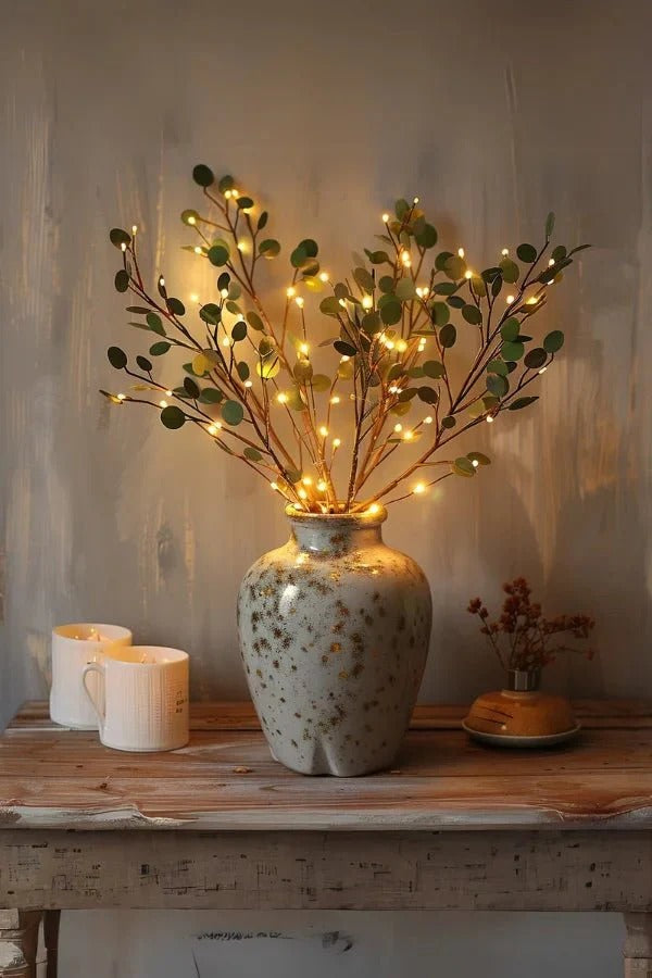 Illuminated Floral Branches with LED Lights