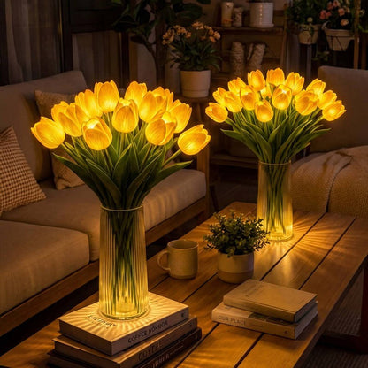 Charming Blossom LED Table Lamp - Battery Operated Floral Light