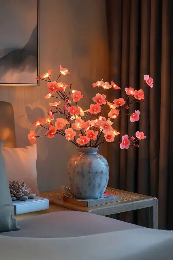 Illuminated Floral Branches with LED Lights