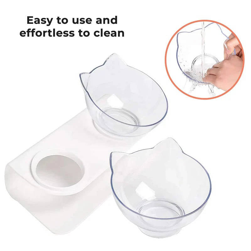 Elevated Cat Feeder for Comfortable Eating and Reduced Vomiting