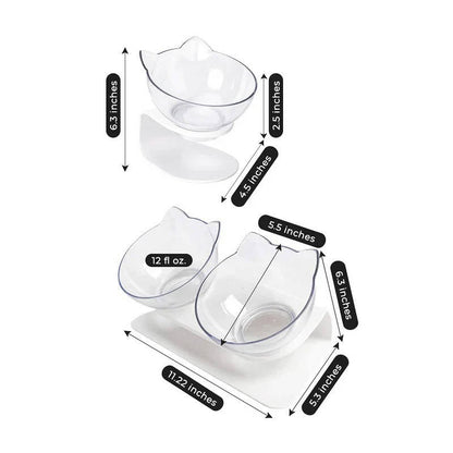 Elevated Cat Feeder for Comfortable Eating and Reduced Vomiting
