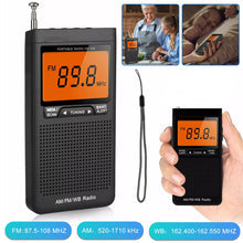 Compact Emergency Radio with Weather Alerts and Dual Alarm