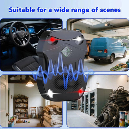2 Pack Smart Ultrasonic Automotive Pest Deterrent for Engine Defense