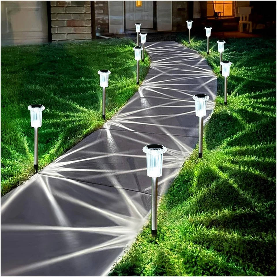 10 Pack Solar-Powered Pathway Lights for Your Outdoor Spaces