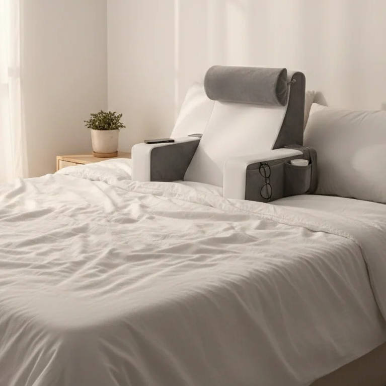Ultimate Comfort Reading Pillow with Adjustable Arms & Pockets