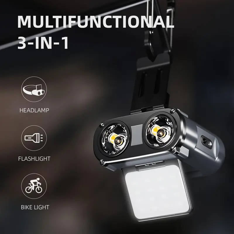 Motion-Sensing Rechargeable LED Headlight for Outdoor Adventures
