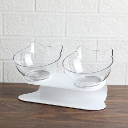 Elevated Cat Feeder for Comfortable Eating and Reduced Vomiting