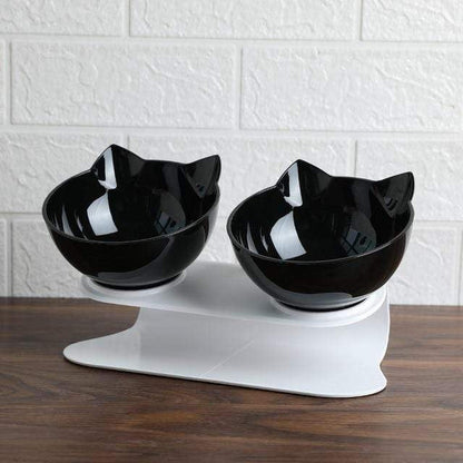 Elevated Cat Feeder for Comfortable Eating and Reduced Vomiting