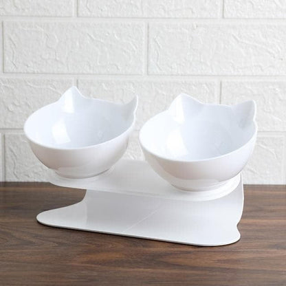 Elevated Cat Feeder for Comfortable Eating and Reduced Vomiting