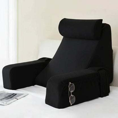 Ultimate Comfort Reading Pillow with Adjustable Arms & Pockets