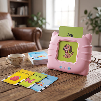 Interactive Vocabulary Builder Speaker with 224 Audio Cards