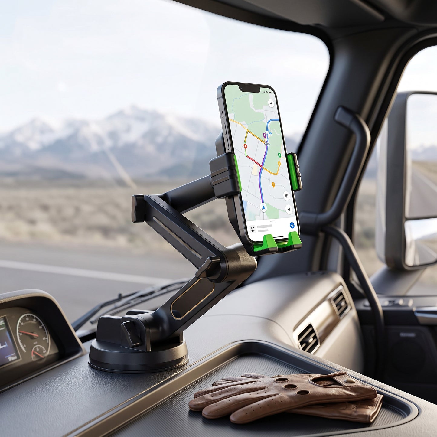 Universal Vehicle Phone Holder with 16.9in Adjustable Arm