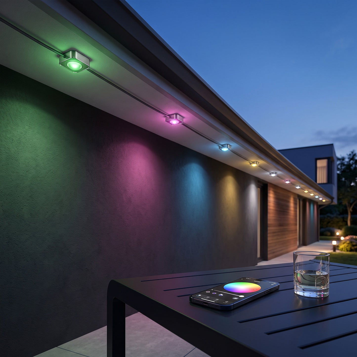 100ft All-Weather Roofline Smart Light Strand with App Control