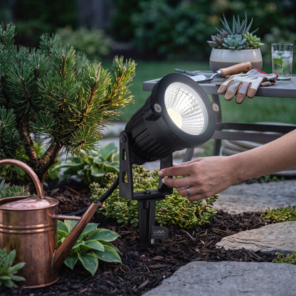 10-Pack 12V Outdoor LED Spotlights with Adjustable Heads