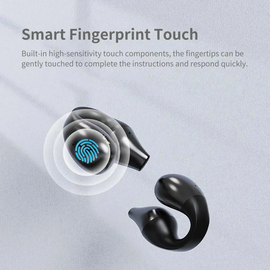 Open Ear Bluetooth 5.2 Headphones with LED Battery Indicator and Case
