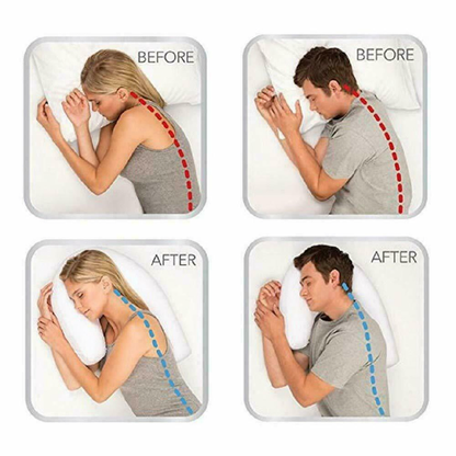 Comfort-Enhanced Side Sleeper Pillow with Ear Relief Cutout