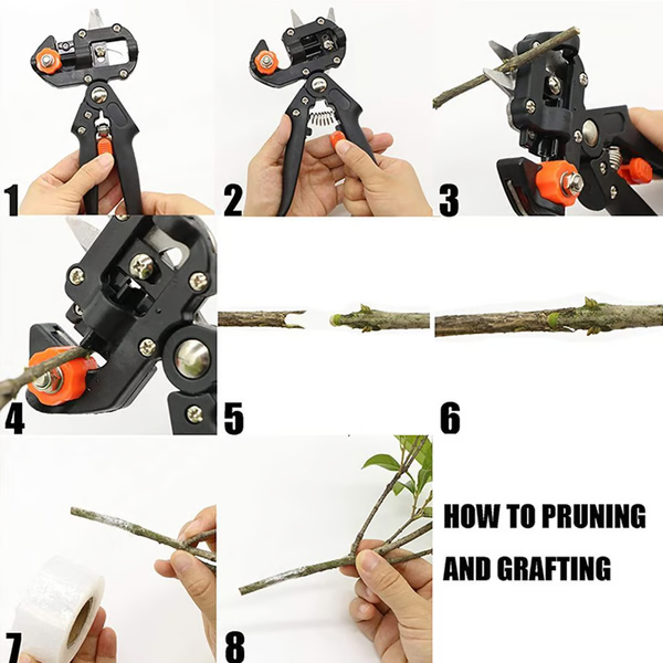 Ergonomic Plant Grafting Tool with Versatile Blade Options