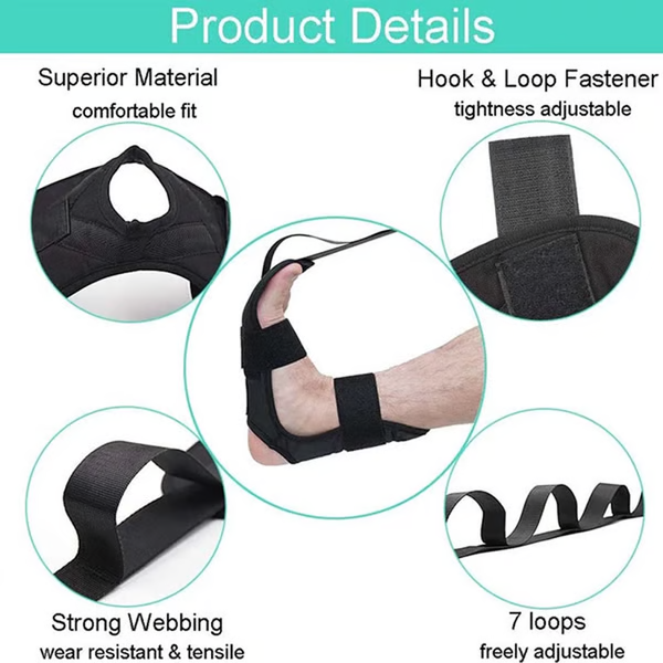 Stretch Band for Yoga, Pilates, and Ballet - Cotton Belt with 7 Loops