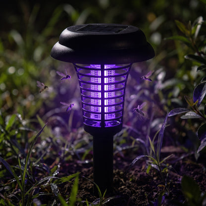Ground Stake Insect Zapper Powered by Solar Energy