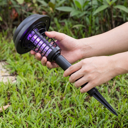 Ground Stake Insect Zapper Powered by Solar Energy