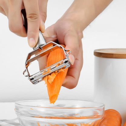 Precision Julienne Slicer with Stainless Steel Blade and Ergonomic Grip