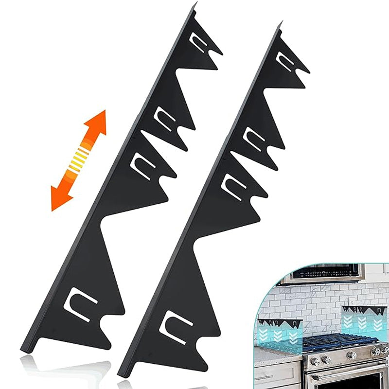 Adjustable Stainless Steel Stove Gap Cover with Spring Tension, 13.8-27.5in