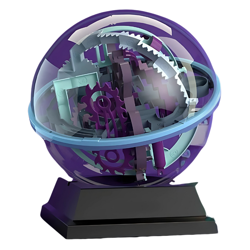 Tilt-Controlled Labyrinth Sphere with Adjustable Difficulty