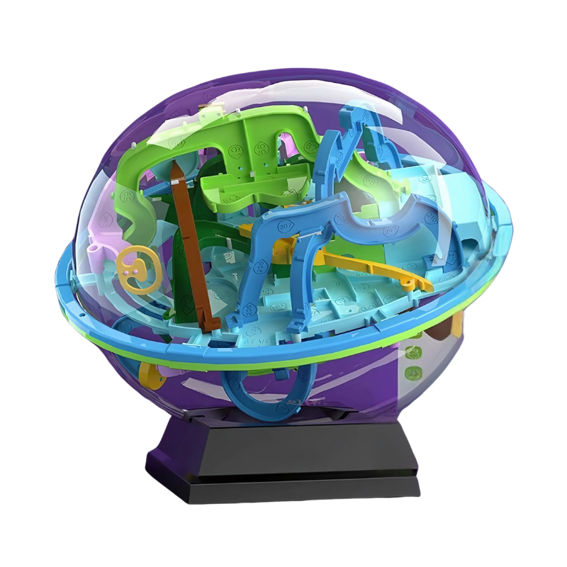 Tilt-Controlled Labyrinth Sphere with Adjustable Difficulty