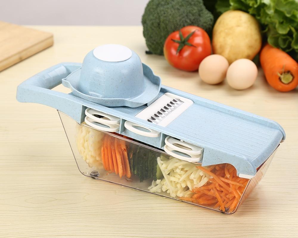 Precision Slicer with 6 Versatile Blades and Safety Holder