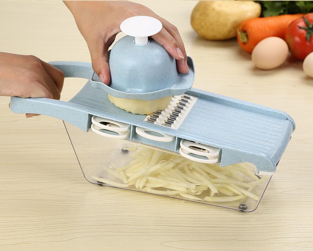 Precision Slicer with 6 Versatile Blades and Safety Holder