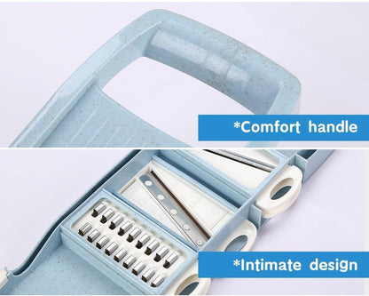 Precision Slicer with 6 Versatile Blades and Safety Holder