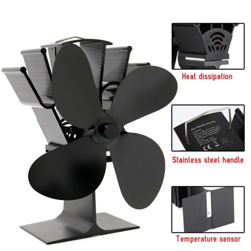 Thermal Breeze Fan with Silent Operation and 4-Blade Design