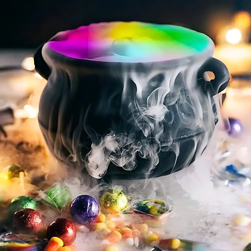MistyGlow Fog Generator with Colorful LED Lights and 8-Hour Operation