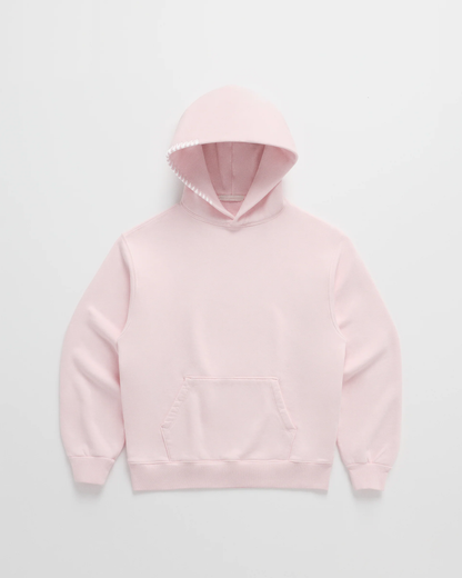 Tailored Cotton Blend Hoodie with Structured Hood Design