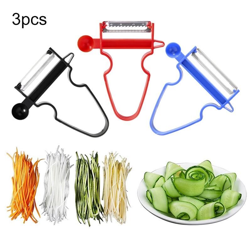 Multi-Function Peeler Trio with Ergonomic Handles