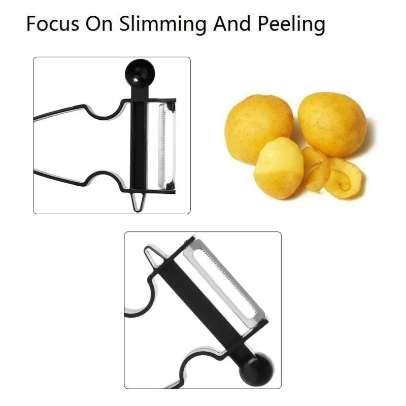 Multi-Function Peeler Trio with Ergonomic Handles