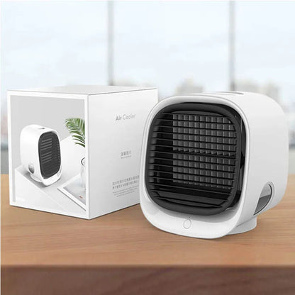 Compact Air Cooler and Humidifier for Cozy Spaces