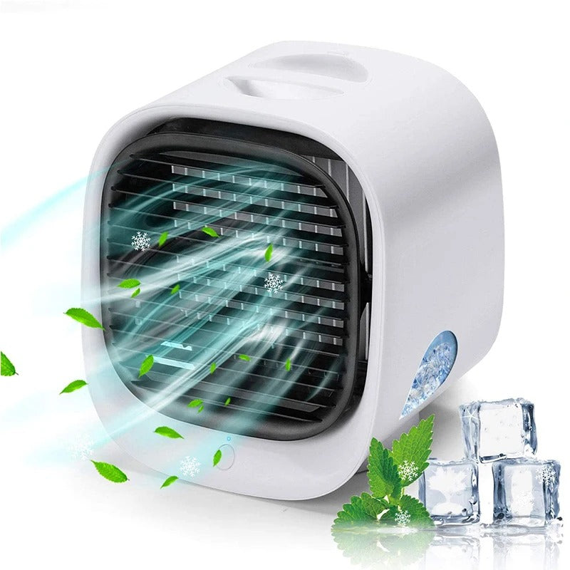 Compact Air Cooler and Humidifier for Cozy Spaces