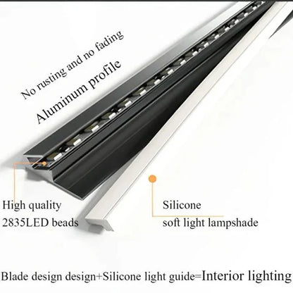 Compact 45-Degree LED Light Strips for Under-Cabinet Lighting