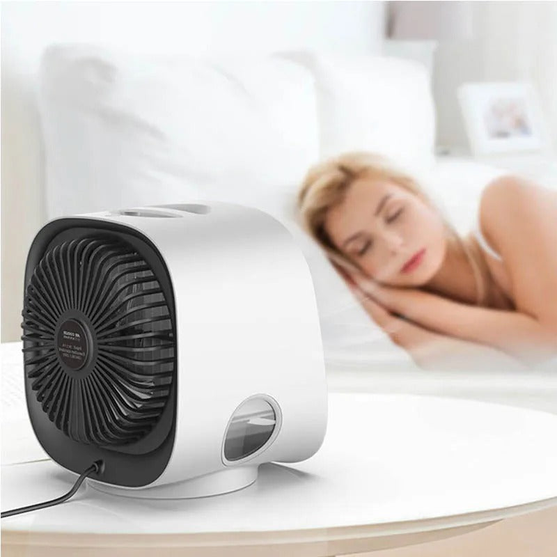 Compact Air Cooler and Humidifier for Cozy Spaces