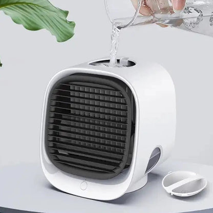 Compact Air Cooler and Humidifier for Cozy Spaces