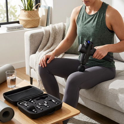 Massage Gun with 30 Adjustable Speeds and 6 Attachments